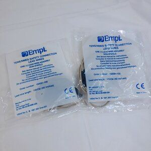 EMPI set 2 Lead Wires 40" TENS/NMES Safety Connection wire assembly 193051-100